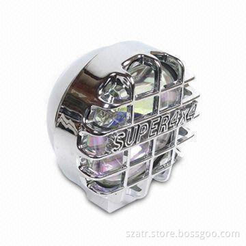 12V Car Fog Lamp with Chrome-plated Metal Material and 55W Power